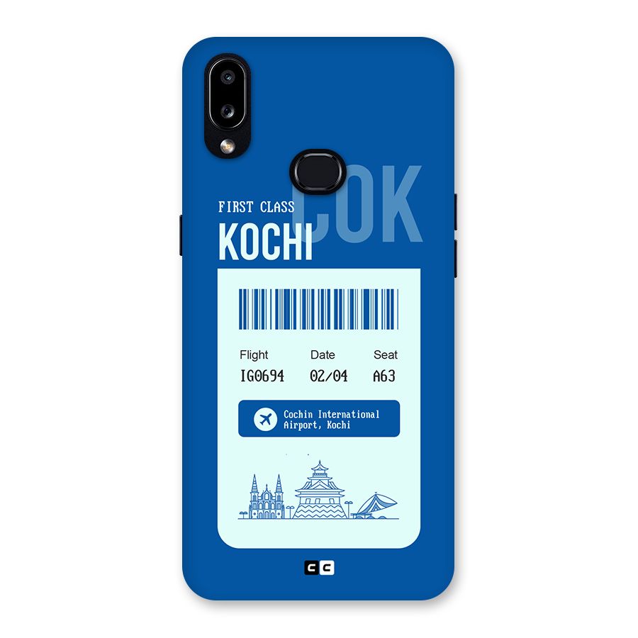 Kochi Boarding Pass Back Case for Galaxy A10s