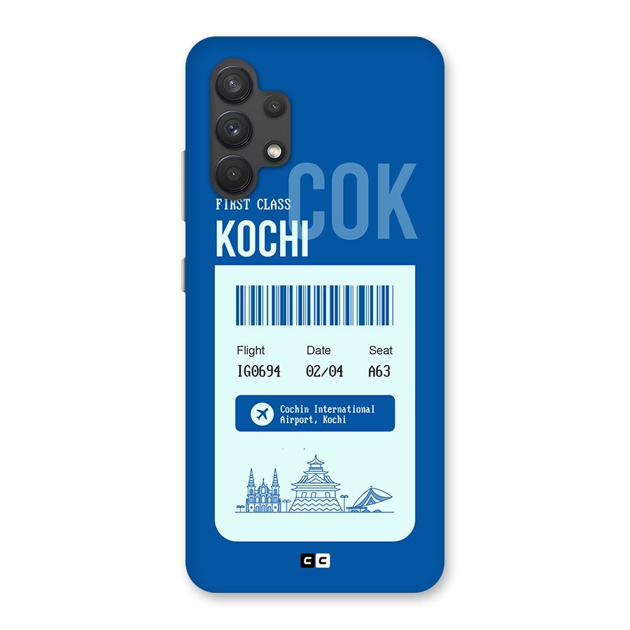 Kochi Boarding Pass Back Case for Galaxy A32