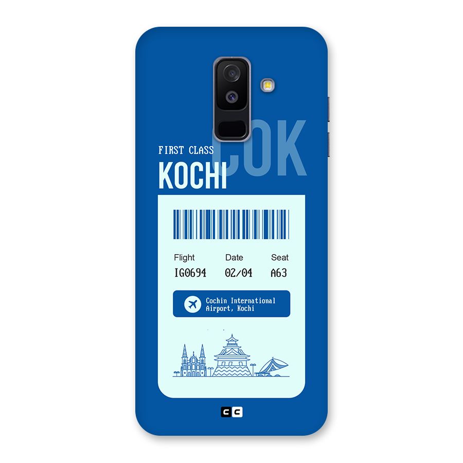 Kochi Boarding Pass Back Case for Galaxy A6 Plus
