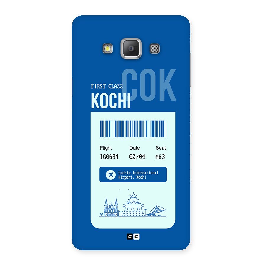 Kochi Boarding Pass Back Case for Galaxy A7