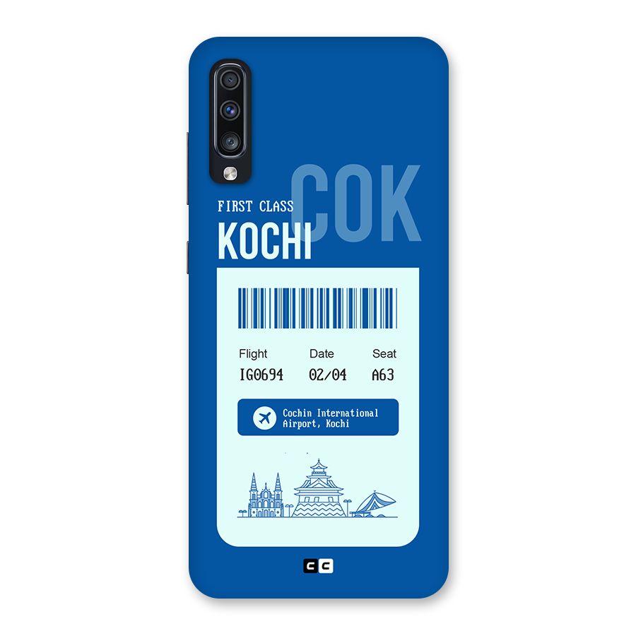 Kochi Boarding Pass Back Case for Galaxy A70