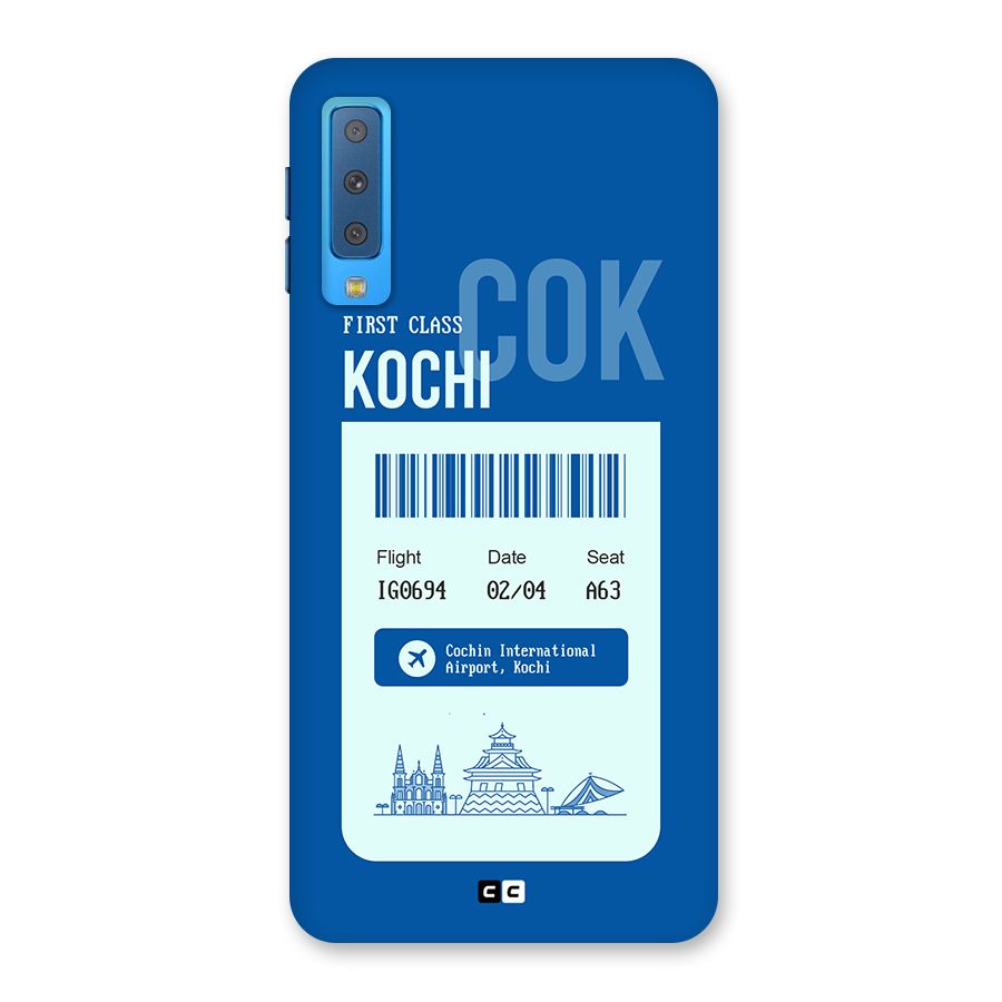 Kochi Boarding Pass Back Case for Galaxy A7 (2018)