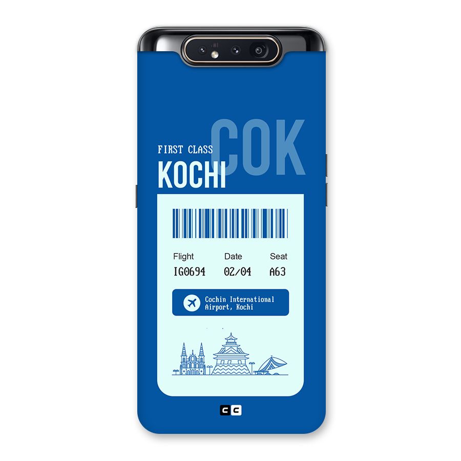 Kochi Boarding Pass Back Case for Galaxy A80