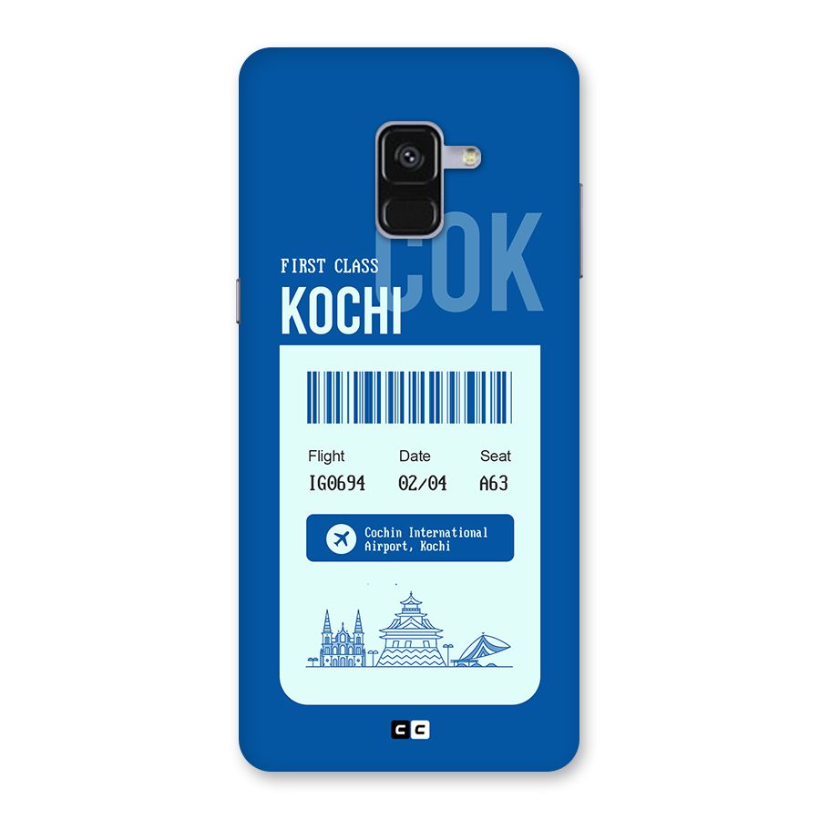Kochi Boarding Pass Back Case for Galaxy A8 Plus