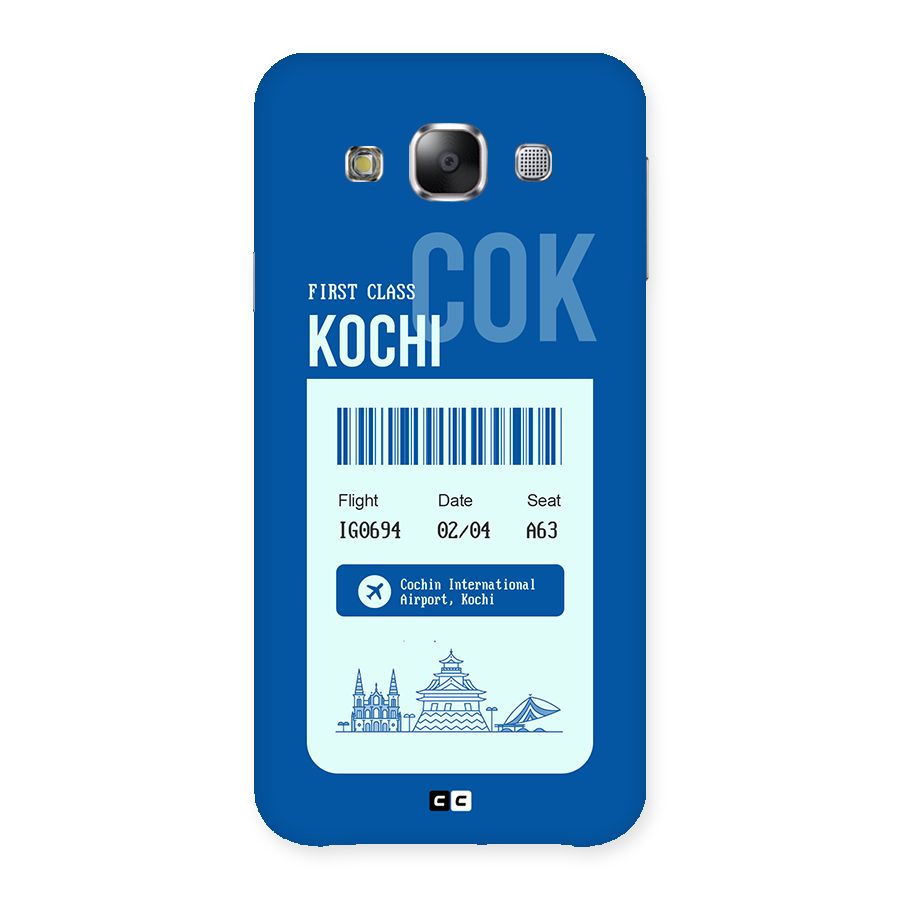 Kochi Boarding Pass Back Case for Galaxy E5