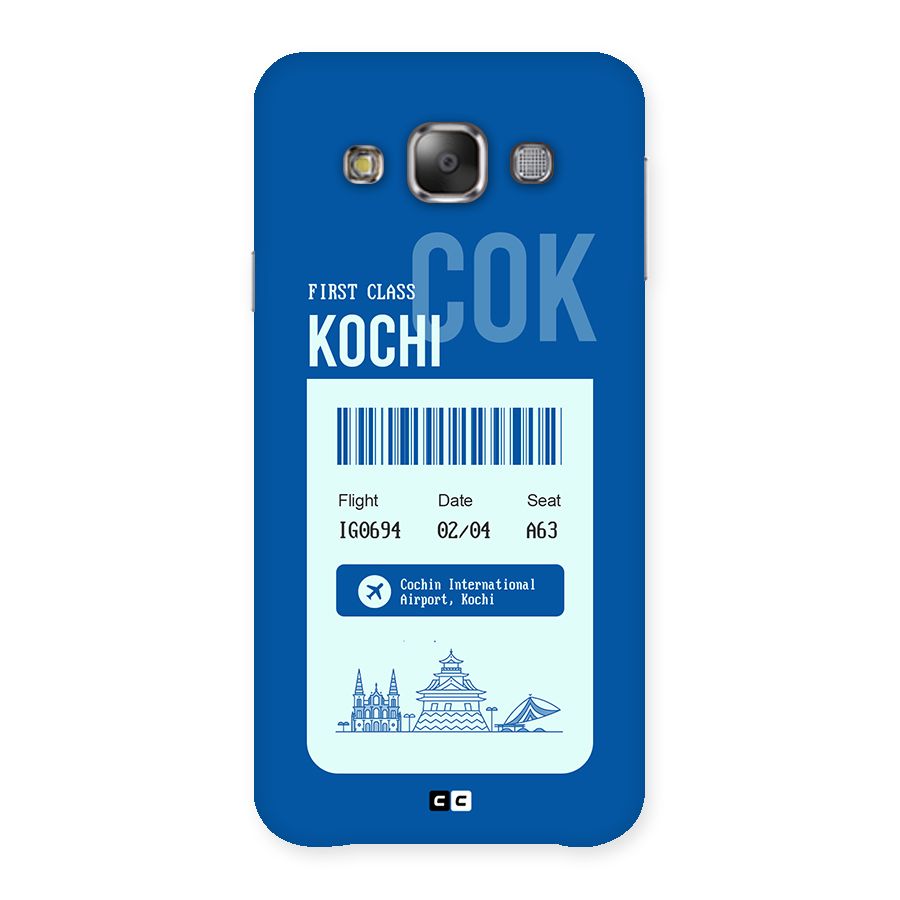 Kochi Boarding Pass Back Case for Galaxy E7