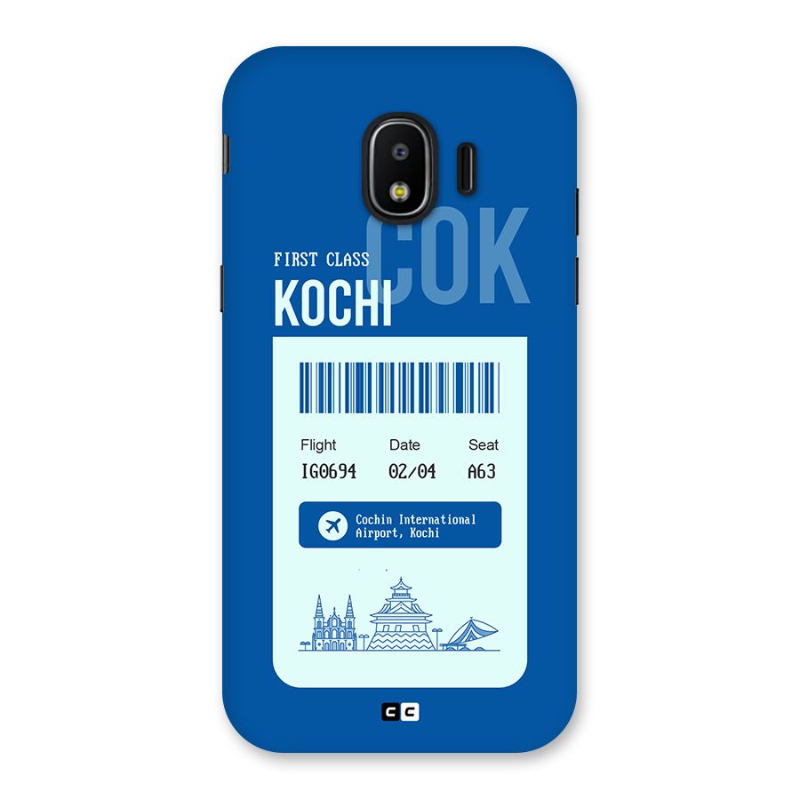 Kochi Boarding Pass Back Case for Galaxy J2 Pro 2018