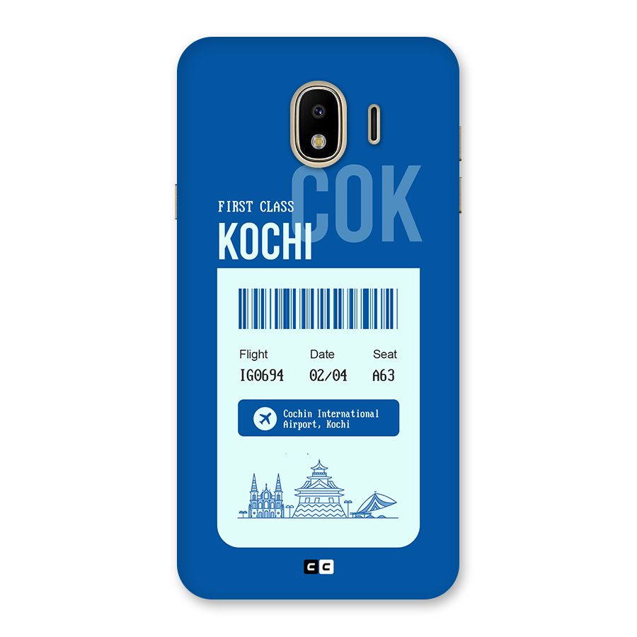 Kochi Boarding Pass Back Case for Galaxy J4