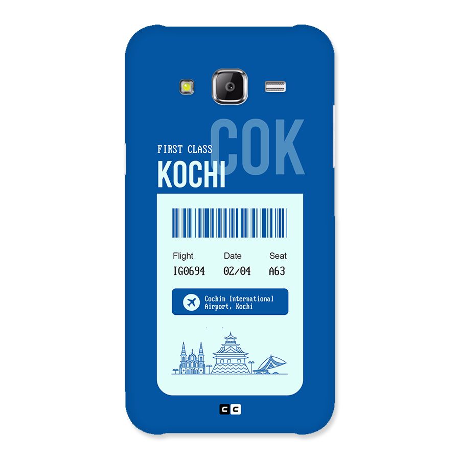 Kochi Boarding Pass Back Case for Galaxy J5