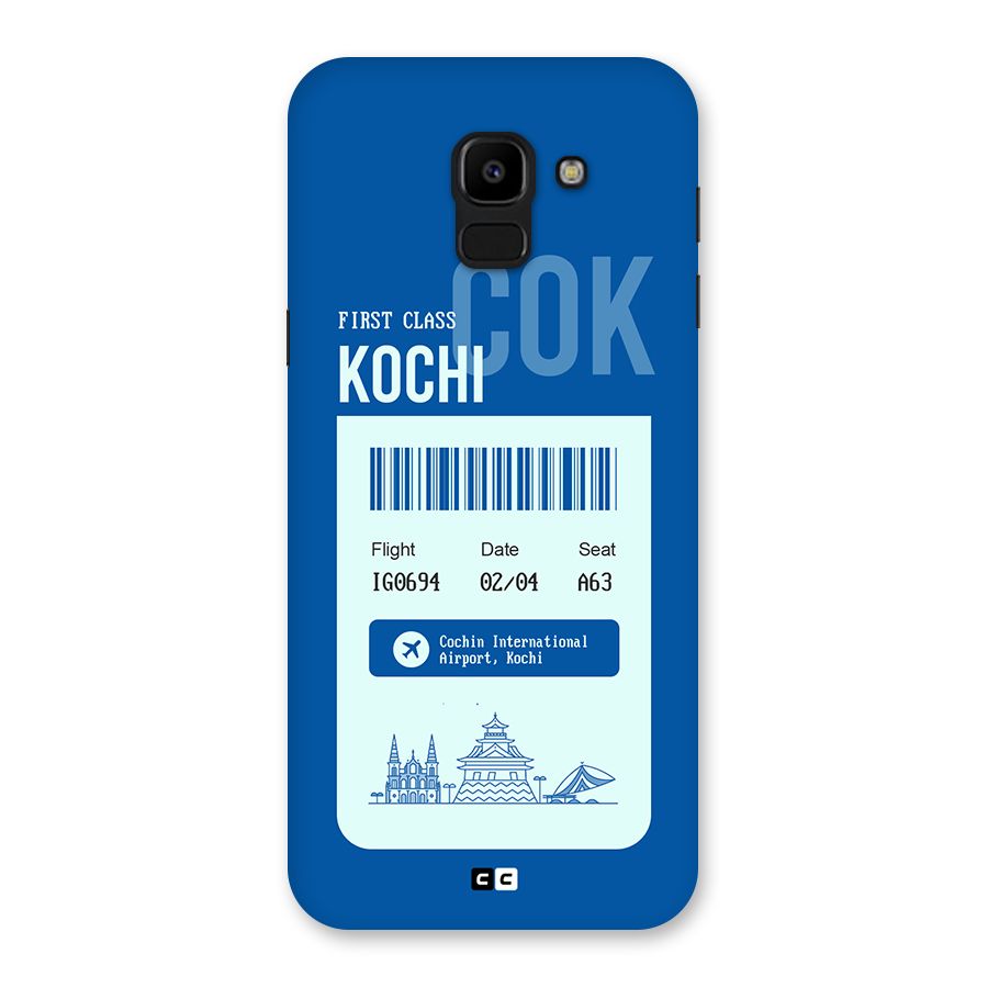 Kochi Boarding Pass Back Case for Galaxy J6