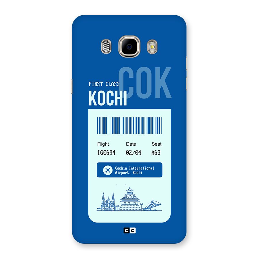 Kochi Boarding Pass Back Case for Galaxy J7 2016