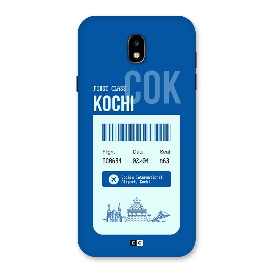 Kochi Boarding Pass Back Case for Galaxy J7 Pro