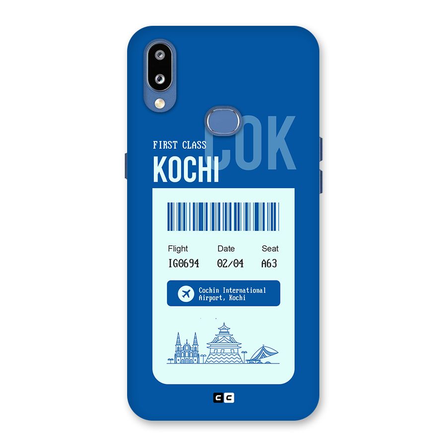 Kochi Boarding Pass Back Case for Galaxy M01s