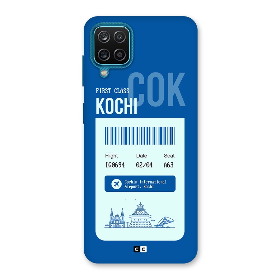 Kochi Boarding Pass Back Case for Galaxy M12