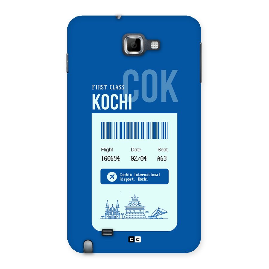 Kochi Boarding Pass Back Case for Galaxy Note