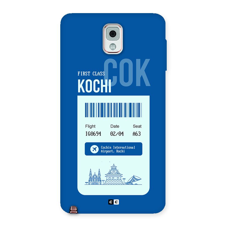 Kochi Boarding Pass Back Case for Galaxy Note 3