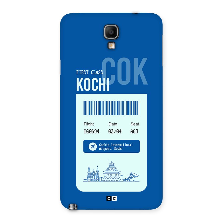 Kochi Boarding Pass Back Case for Galaxy Note 3 Neo