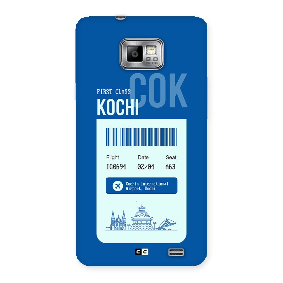 Kochi Boarding Pass Back Case for Galaxy S2