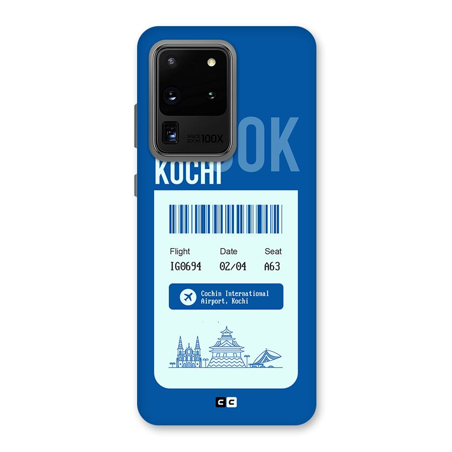 Kochi Boarding Pass Back Case for Galaxy S20 Ultra
