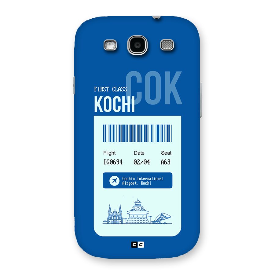 Kochi Boarding Pass Back Case for Galaxy S3