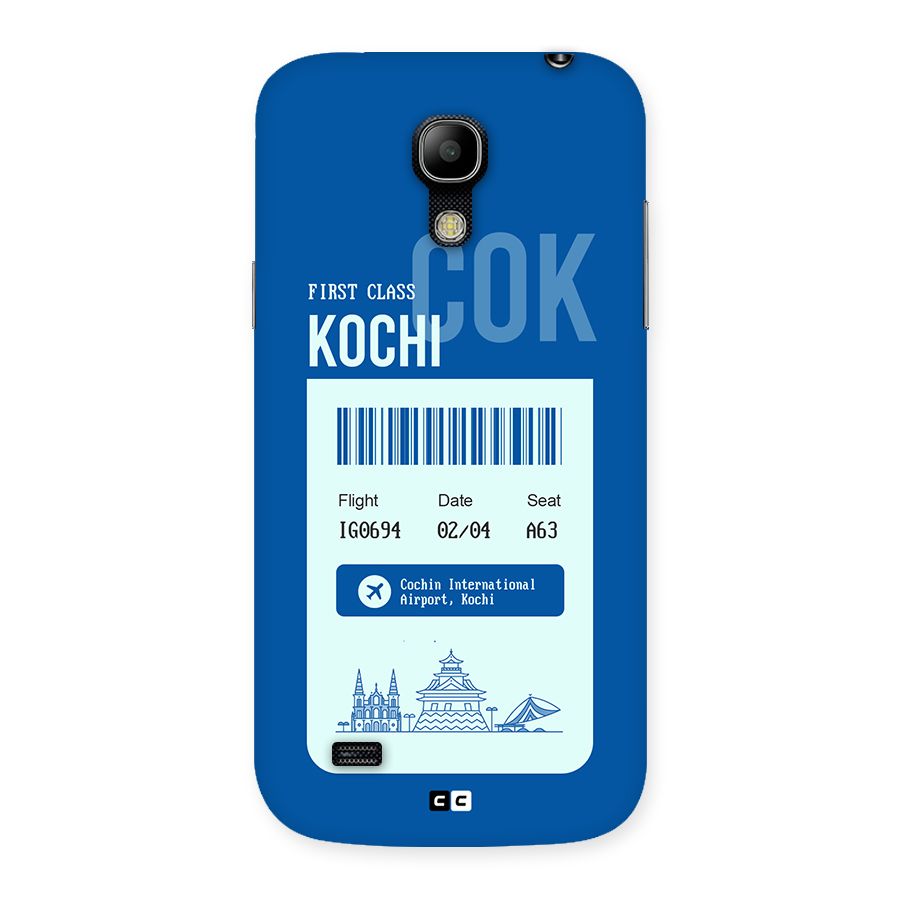 Kochi Boarding Pass Back Case for Galaxy S4 Mini