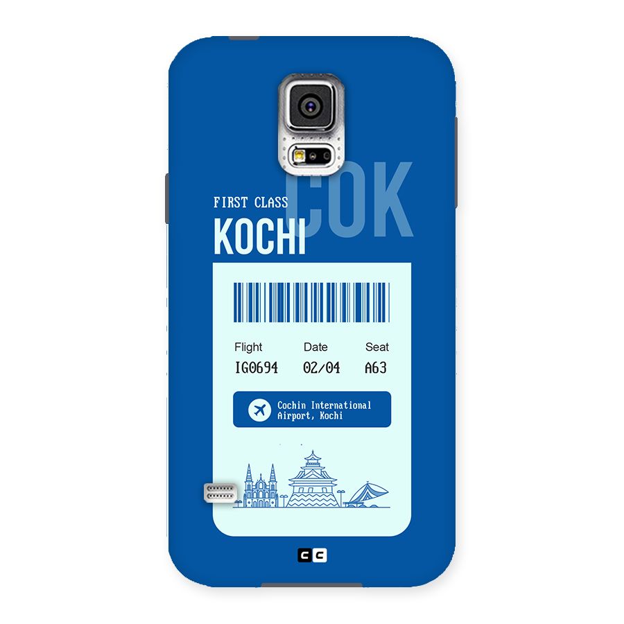 Kochi Boarding Pass Back Case for Galaxy S5