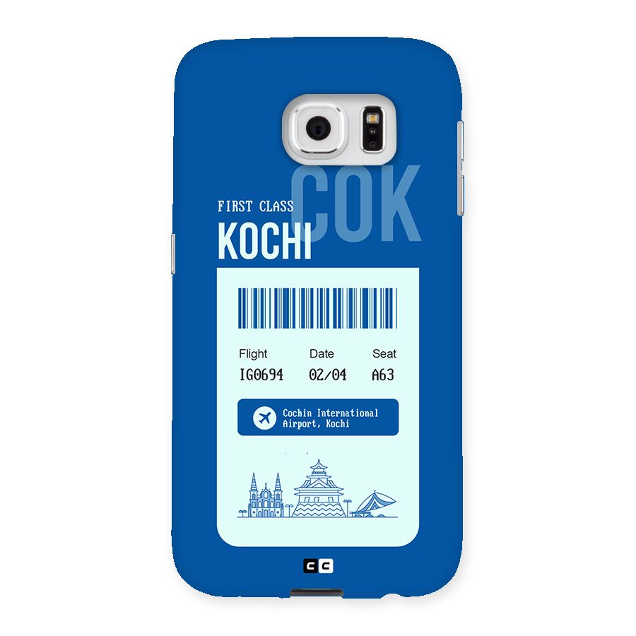 Kochi Boarding Pass Back Case for Galaxy S6