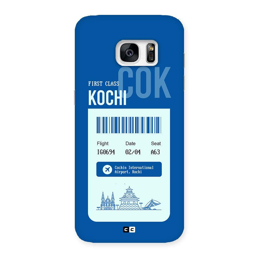Kochi Boarding Pass Back Case for Galaxy S7 Edge