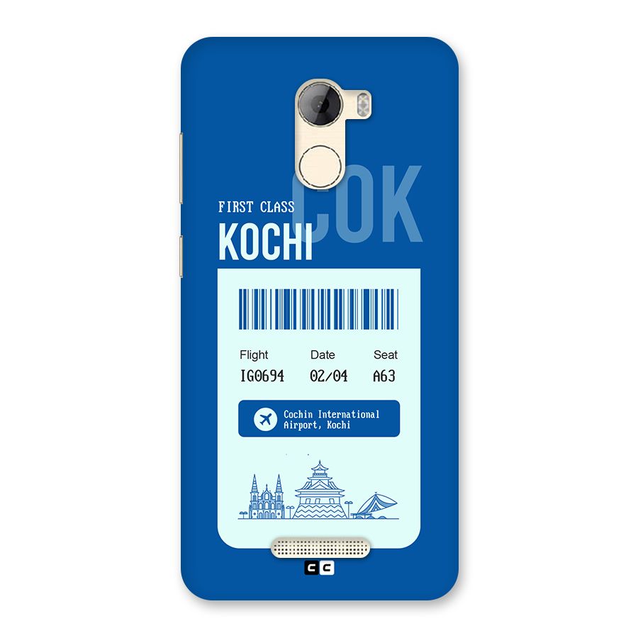 Kochi Boarding Pass Back Case for Gionee A1 LIte