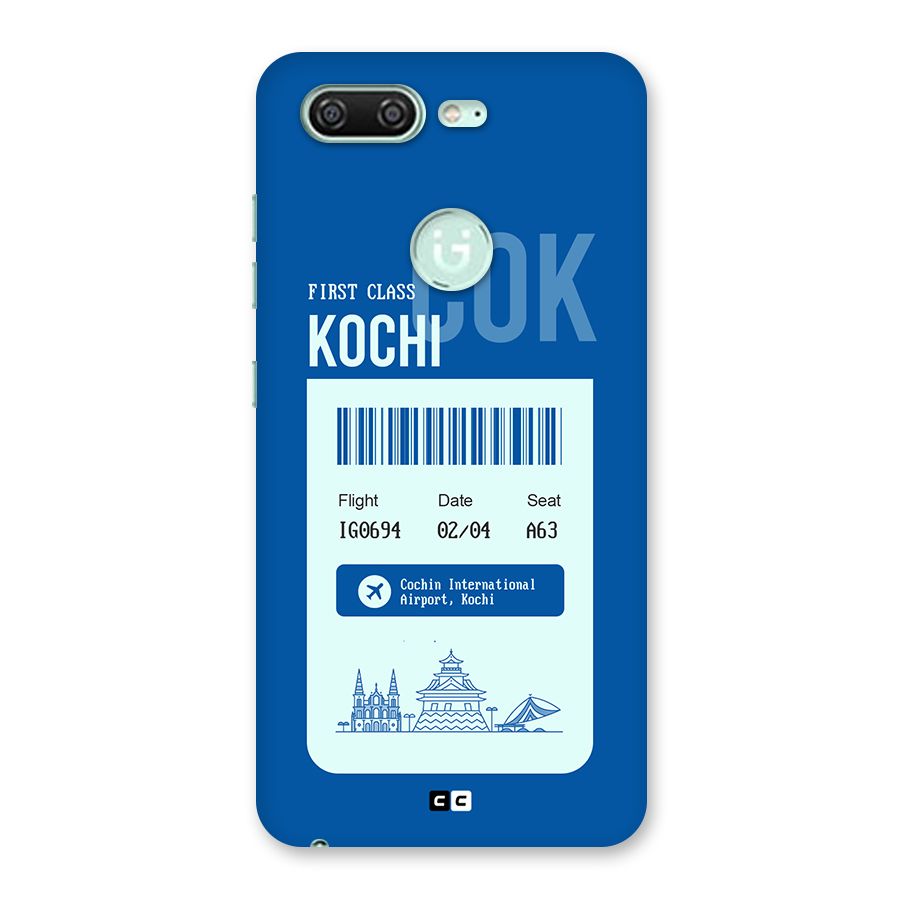 Kochi Boarding Pass Back Case for Gionee S10