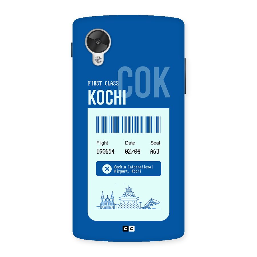 Kochi Boarding Pass Back Case for Google Nexus 5