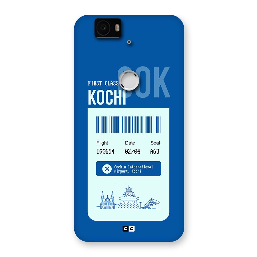 Kochi Boarding Pass Back Case for Google Nexus 6P