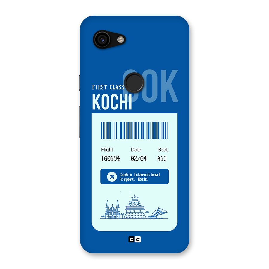 Kochi Boarding Pass Back Case for Google Pixel 3a
