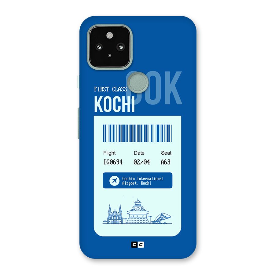 Kochi Boarding Pass Back Case for Google Pixel 5