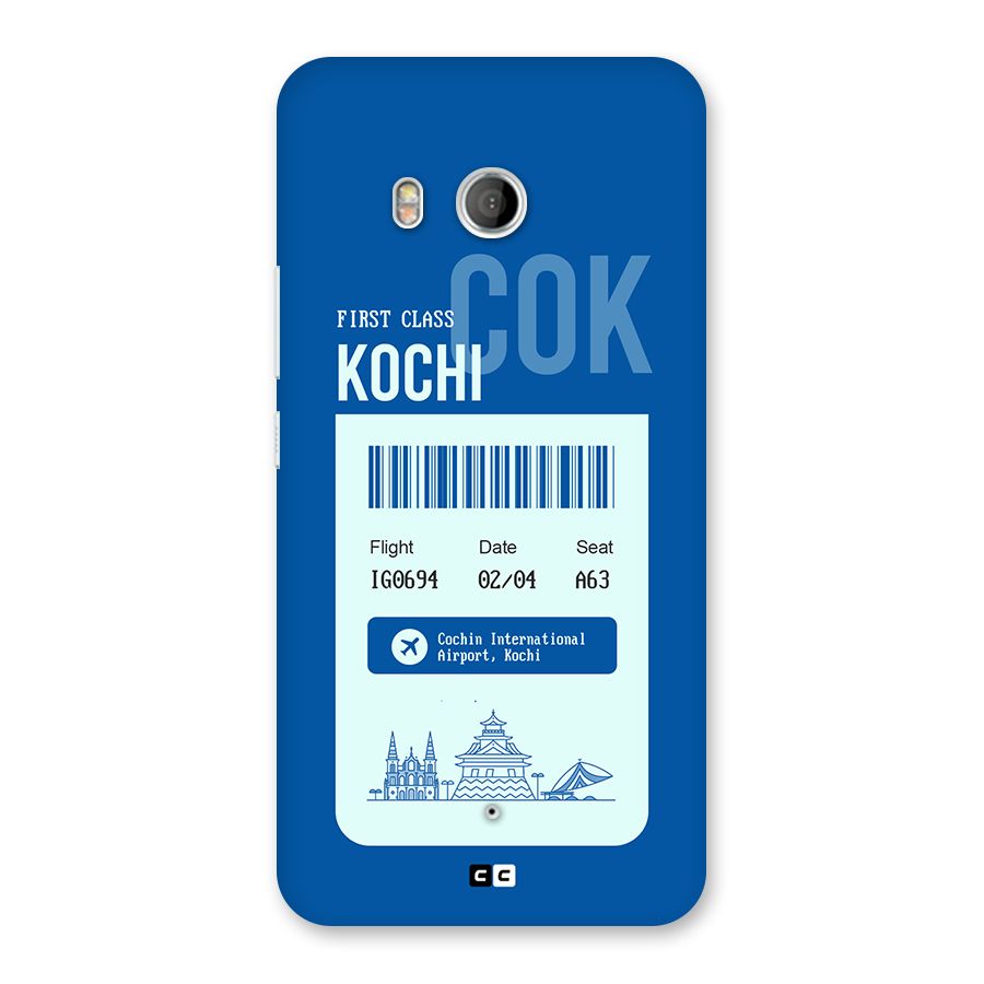 Kochi Boarding Pass Back Case for HTC U11