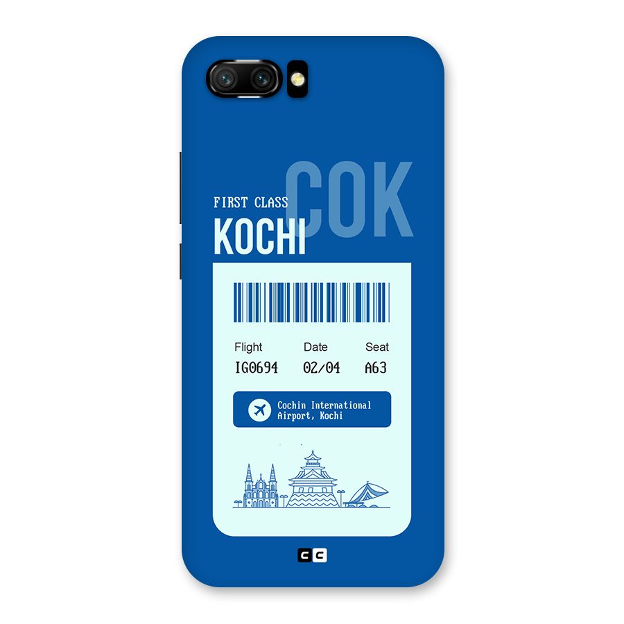 Kochi Boarding Pass Back Case for Honor 10