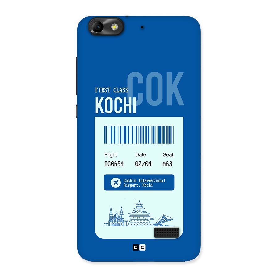 Kochi Boarding Pass Back Case for Honor 4C