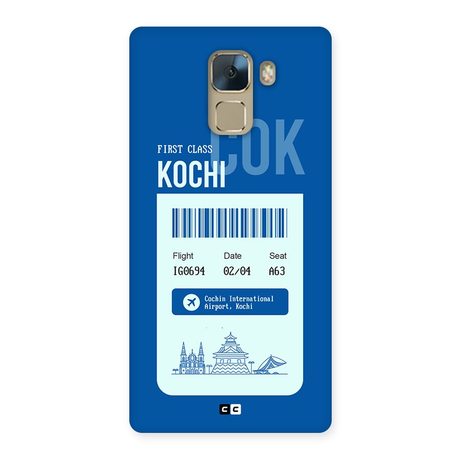 Kochi Boarding Pass Back Case for Honor 7