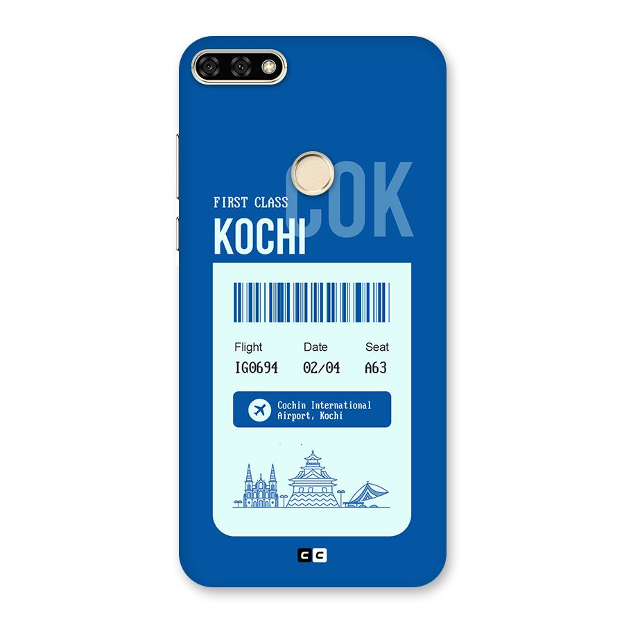 Kochi Boarding Pass Back Case for Honor 7A