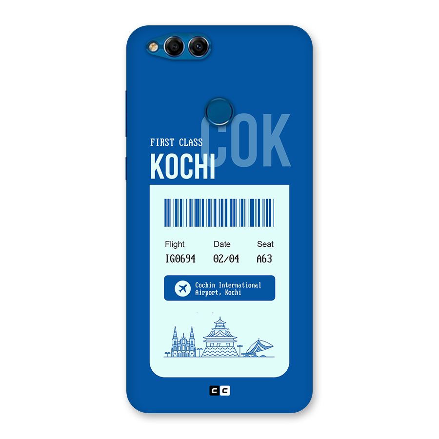 Kochi Boarding Pass Back Case for Honor 7X