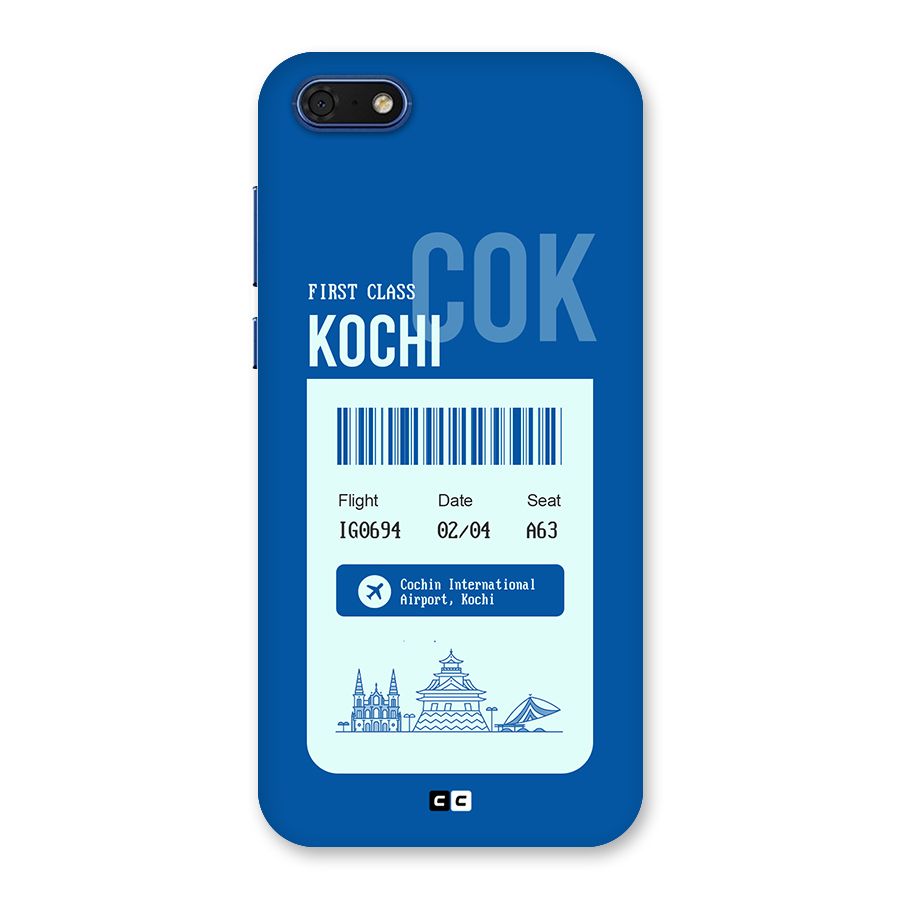 Kochi Boarding Pass Back Case for Honor 7s