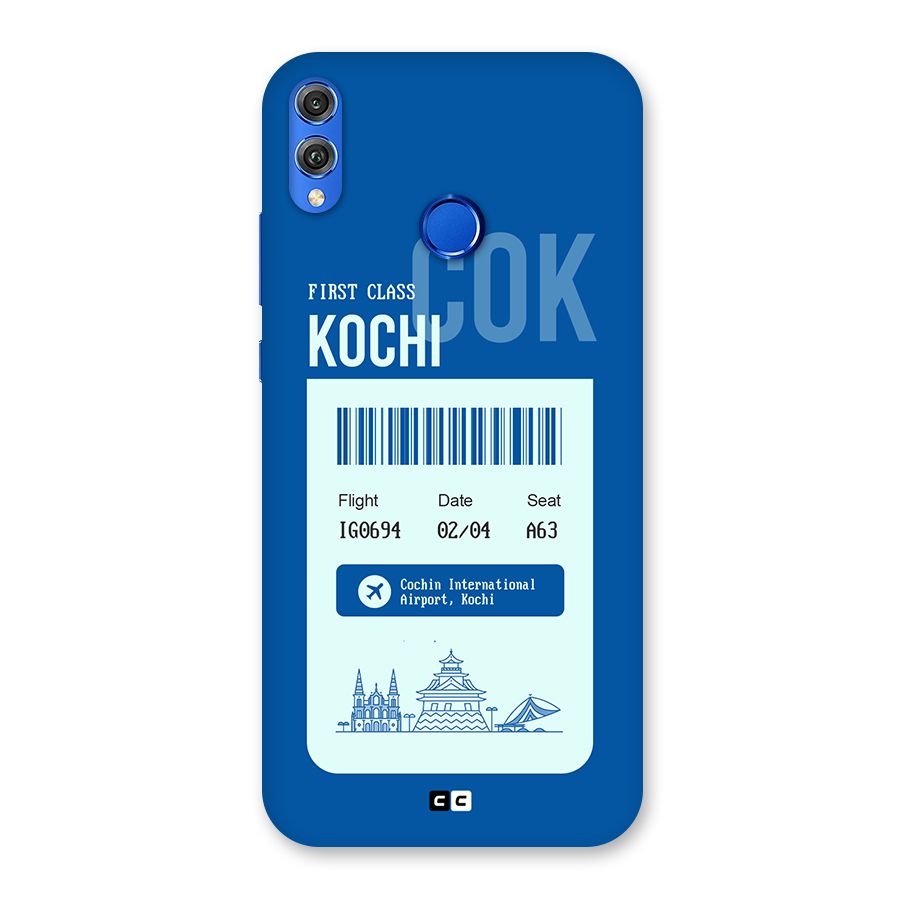 Kochi Boarding Pass Back Case for Honor 8X
