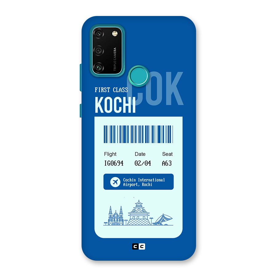 Kochi Boarding Pass Back Case for Honor 9A