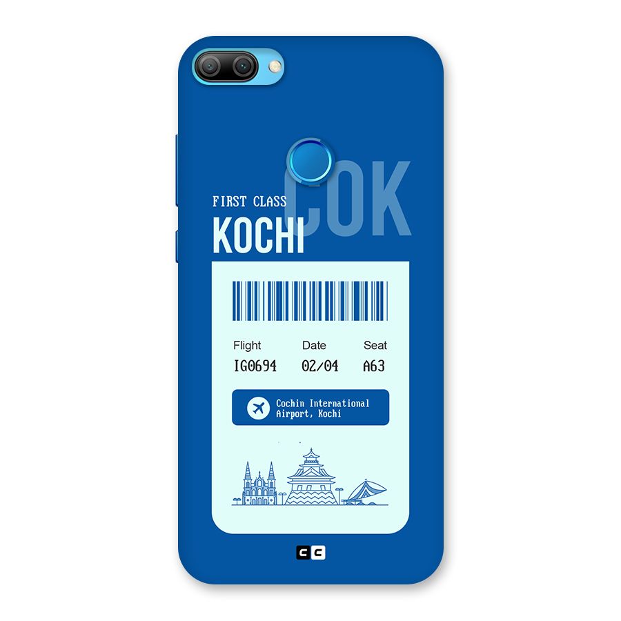Kochi Boarding Pass Back Case for Honor 9N