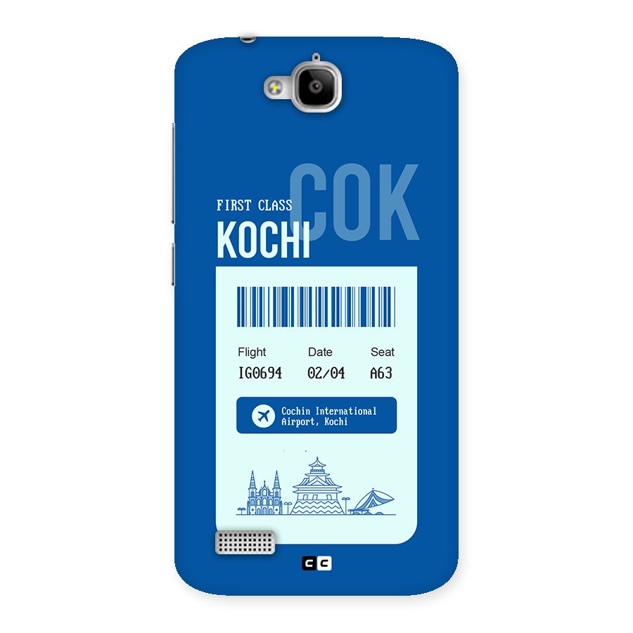 Kochi Boarding Pass Back Case for Honor Holly