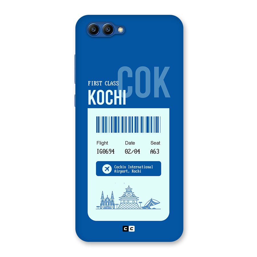 Kochi Boarding Pass Back Case for Honor View 10