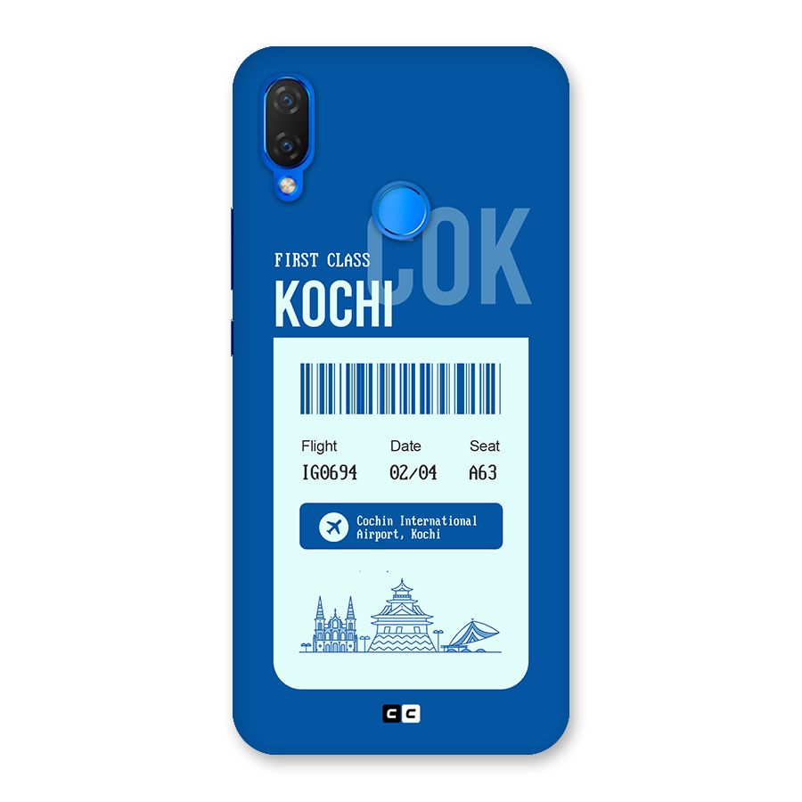 Kochi Boarding Pass Back Case for Huawei P Smart+