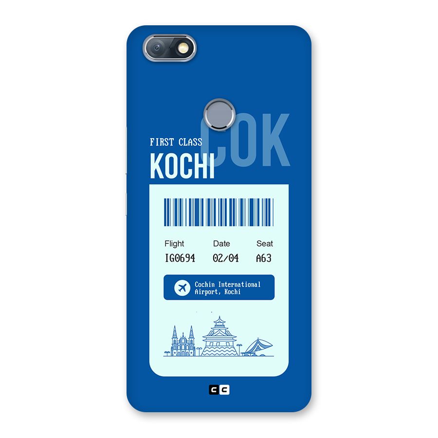 Kochi Boarding Pass Back Case for Infinix Note 5