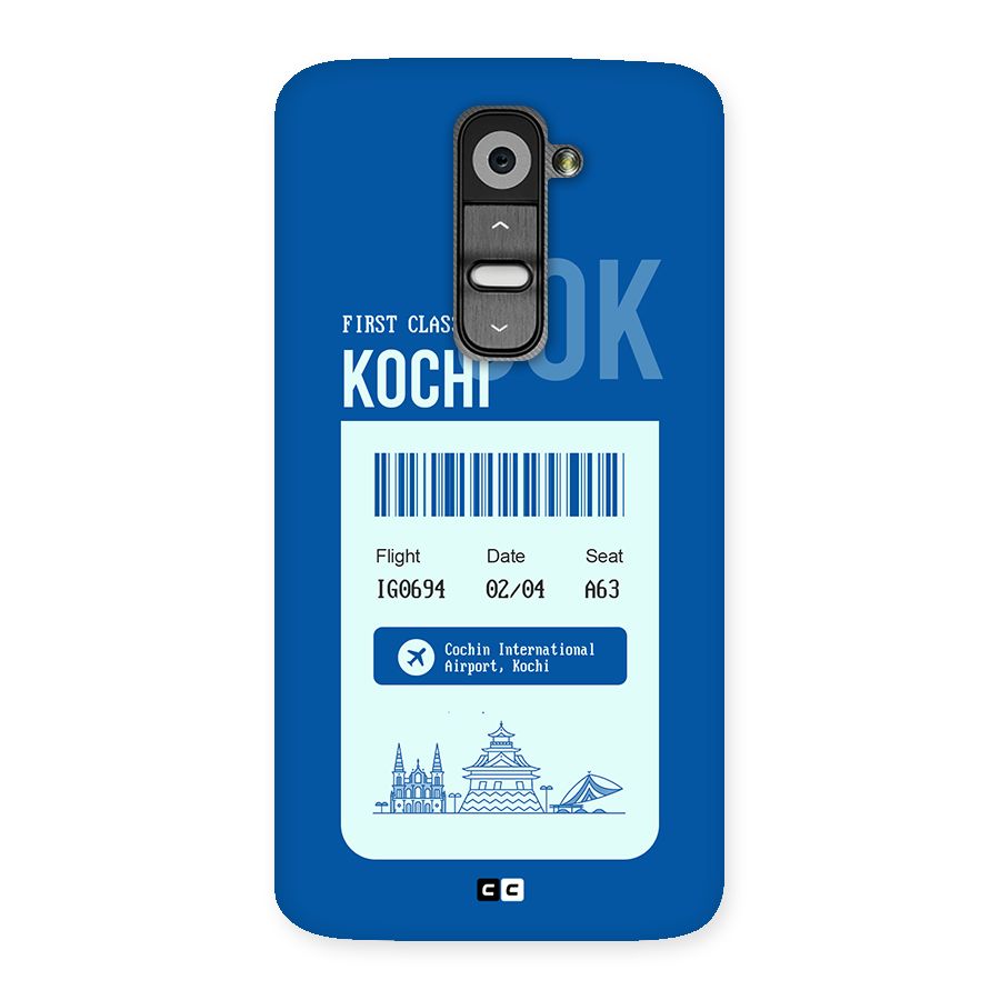 Kochi Boarding Pass Back Case for LG G2