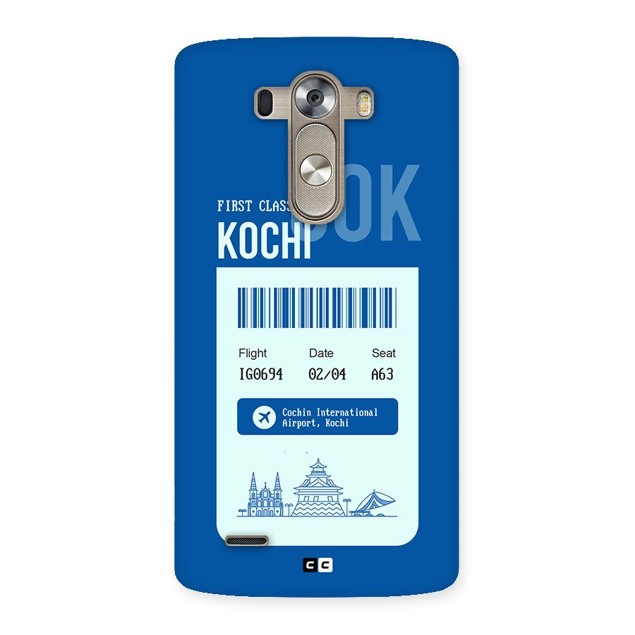 Kochi Boarding Pass Back Case for LG G3
